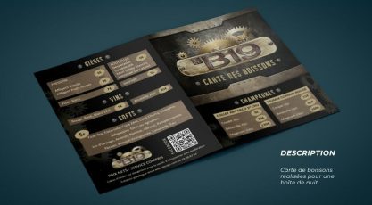 Carte des boissons